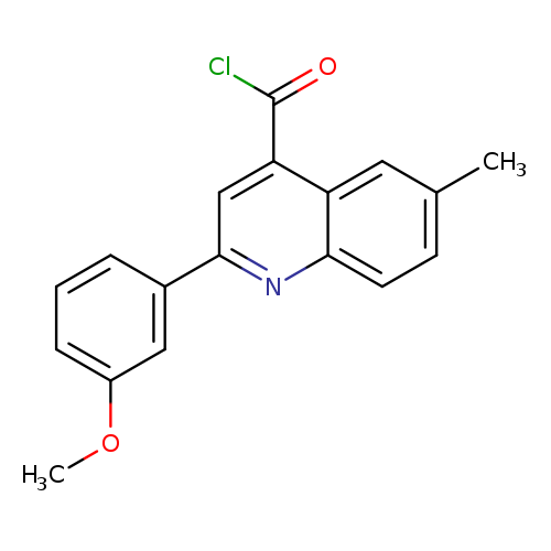 2-(3-Methoxyphenyl)-6-methylquinoline-4-carbonyl chloride