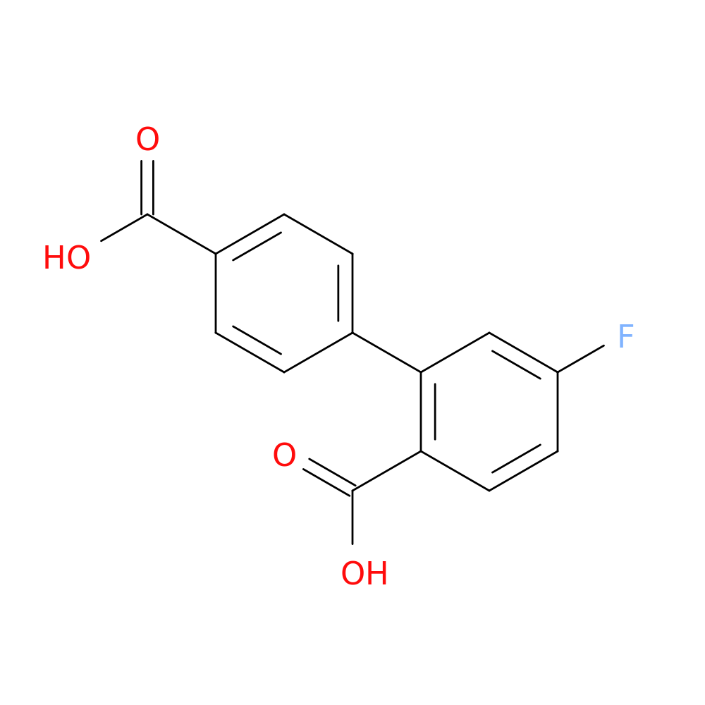 2-(4-Carboxyphenyl)-4-fluorobenzoic acid