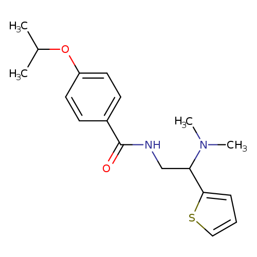 N-[2-(dimethylamino)-2-(thiophen-2-yl)ethyl]-4-(propan-2-yloxy)benzamide