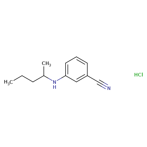 3-[(pentan-2-yl)amino]benzonitrile hydrochloride