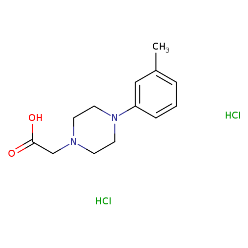 [4-(3-methylphenyl)-1-piperazinyl]acetic acid dihydrochloride
