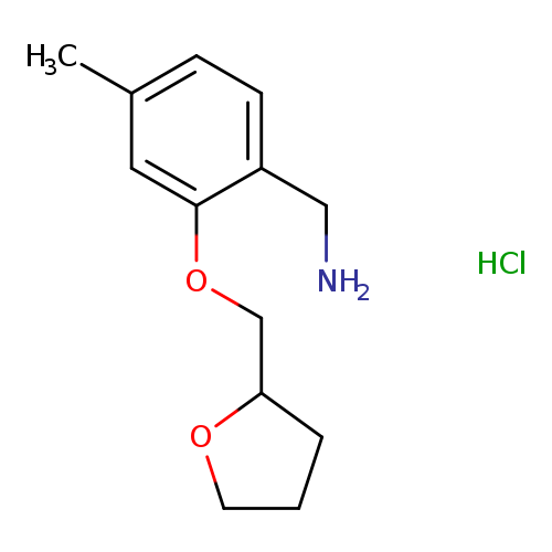 1-{4-methyl-2-[(oxolan-2-yl)methoxy]phenyl}methanaminehydrochloride