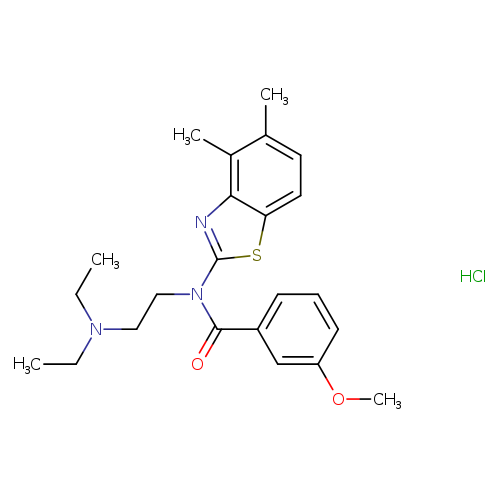 N-[2-(diethylamino)ethyl]-N-(4,5-dimethyl-1,3-benzothiazol-2-yl)-3-methoxybenzamide hydrochloride
