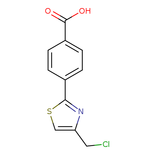 4-[4-(chloromethyl)-1,3-thiazol-2-yl]benzoic acid