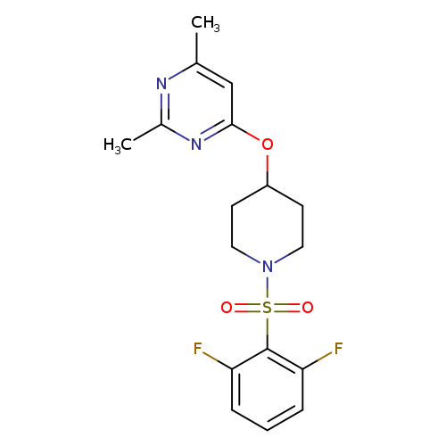 4-{[1-(2,6-difluorobenzenesulfonyl)piperidin-4-yl]oxy}-2,6-dimethylpyrimidine