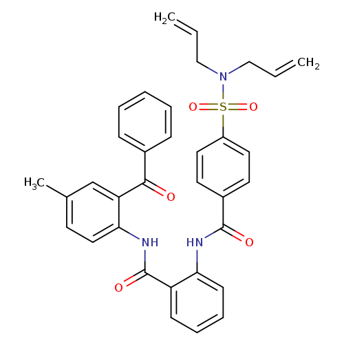 N-(2-benzoyl-4-methylphenyl)-2-{4-[bis(prop-2-en-1-yl)sulfamoyl]benzamido}benzamide