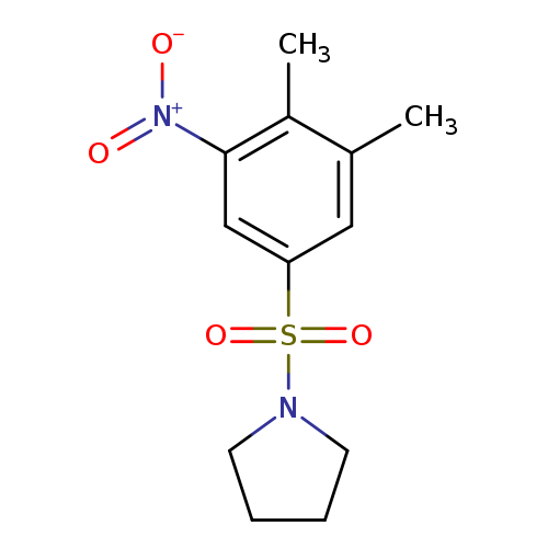 1-(3,4-dimethyl-5-nitrobenzenesulfonyl)pyrrolidine