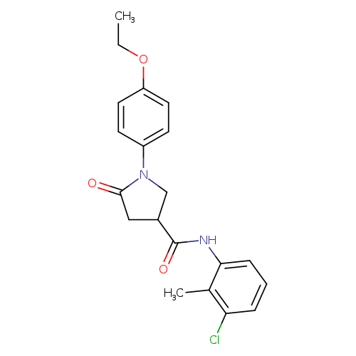N-(3-chloro-2-methylphenyl)-1-(4-ethoxyphenyl)-5-oxo-3-pyrrolidinecarboxamide