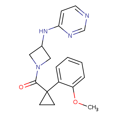 N-{1-[1-(2-methoxyphenyl)cyclopropanecarbonyl]azetidin-3-yl}pyrimidin-4-amine