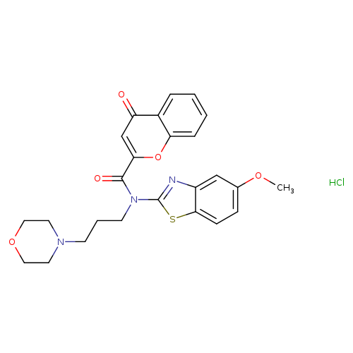 N-(5-methoxy-1,3-benzothiazol-2-yl)-N-[3-(morpholin-4-yl)propyl]-4-oxo-4H-chromene-2-carboxamide hydrochloride