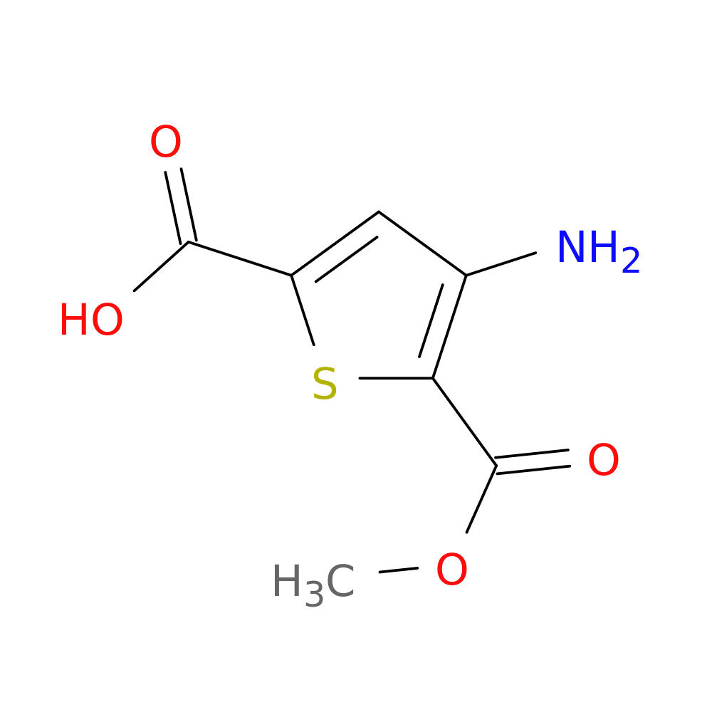 4-amino-5-(methoxycarbonyl)thiophene-2-carboxylic acid