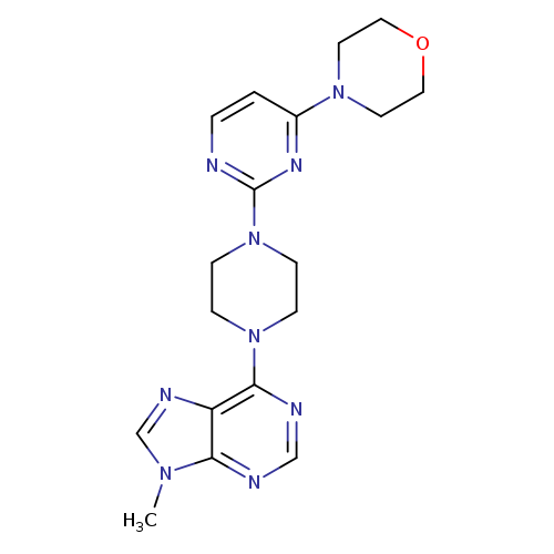 9-methyl-6-{4-[4-(morpholin-4-yl)pyrimidin-2-yl]piperazin-1-yl}-9H-purine