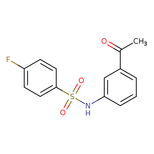 N-(3-acetylphenyl)-4-fluorobenzene-1-sulfonamide