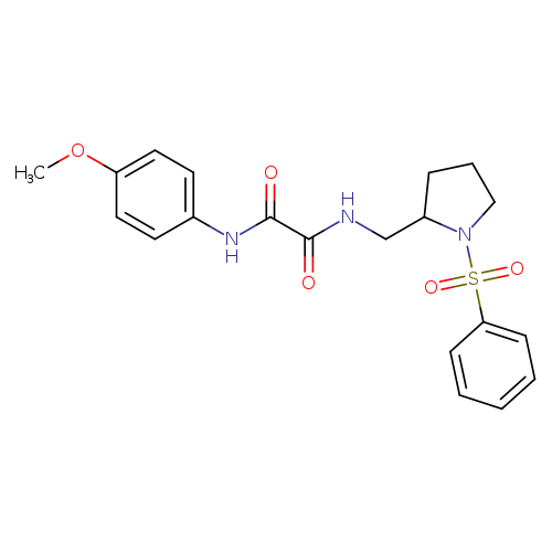 N-{[1-(benzenesulfonyl)pyrrolidin-2-yl]methyl}-N'-(4-methoxyphenyl)ethanediamide