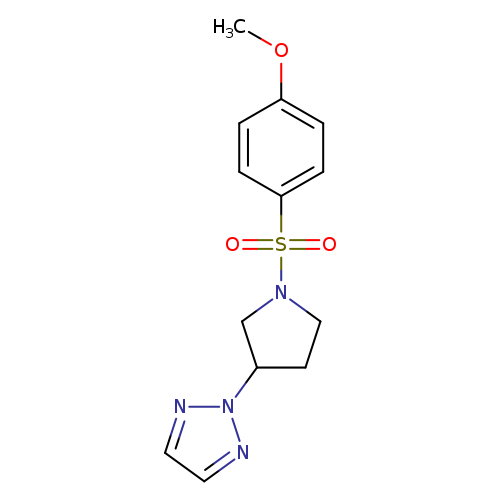2-[1-(4-methoxybenzenesulfonyl)pyrrolidin-3-yl]-2H-1,2,3-triazole