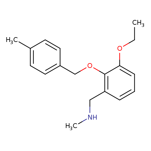 N-{3-ethoxy-2-[(4-methylbenzyl)oxy]benzyl}-N-methylamine