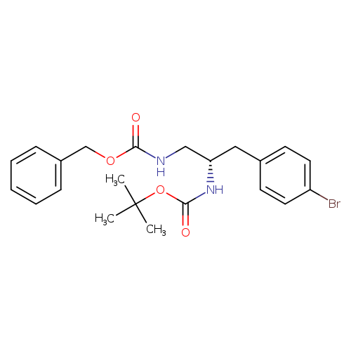 benzyl N-[(2S)-3-(4-bromophenyl)-2-{[(tert-butoxy)carbonyl]amino}propyl]carbamate