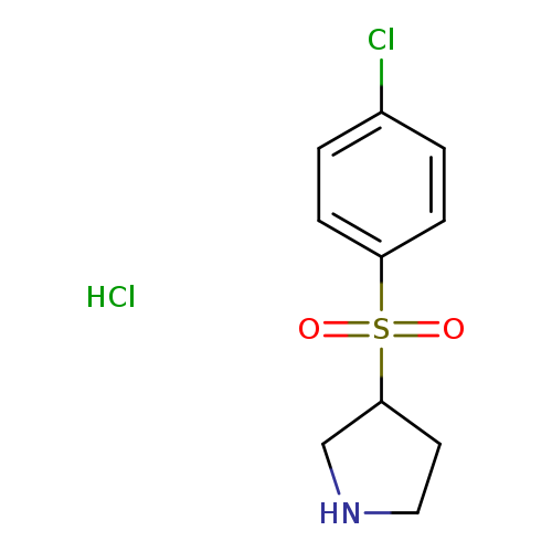 Pyrrolidine, 3-[(4-chlorophenyl)sulfonyl]-, hydrochloride