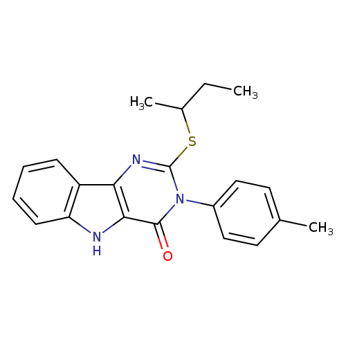 2-(butan-2-ylsulfanyl)-3-(4-methylphenyl)-3H,4H,5H-pyrimido[5,4-b]indol-4-one