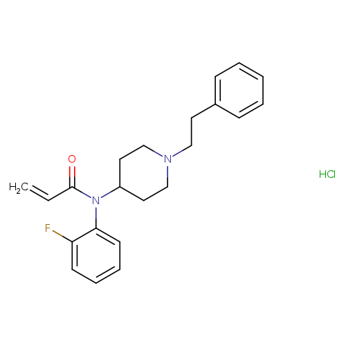 N-(2-fluorophenyl)-N-(1-phenethylpiperidin-4-yl)acrylamide,monohydrochloride