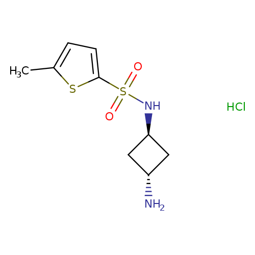 5-methyl-N-[(1r,3r)-3-aminocyclobutyl]thiophene-2-sulfonamide hydrochloride