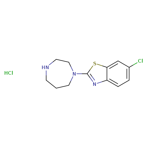 "6-chloro-2-(1,4-diazepan-1-yl)benzo[d]thiazole hydrochloride"