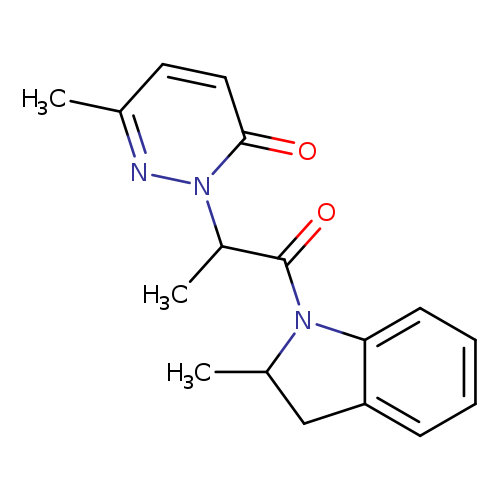 6-methyl-2-[1-(2-methyl-2,3-dihydro-1H-indol-1-yl)-1-oxopropan-2-yl]-2,3-dihydropyridazin-3-one