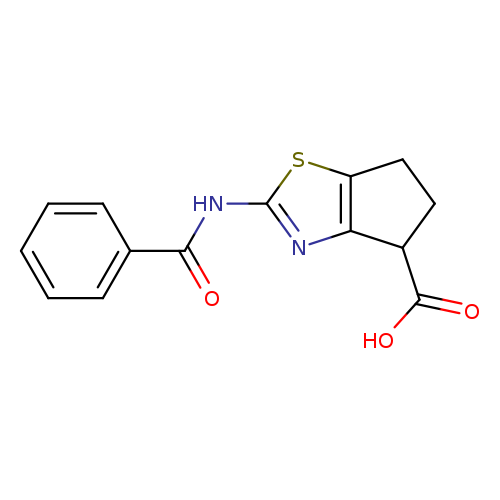 2-(BENZOYLAMINO)-5,6-DIHYDRO-4H-CYCLOPENTA[D][1,3]THIAZOLE-4-CARBOXYLIC A+