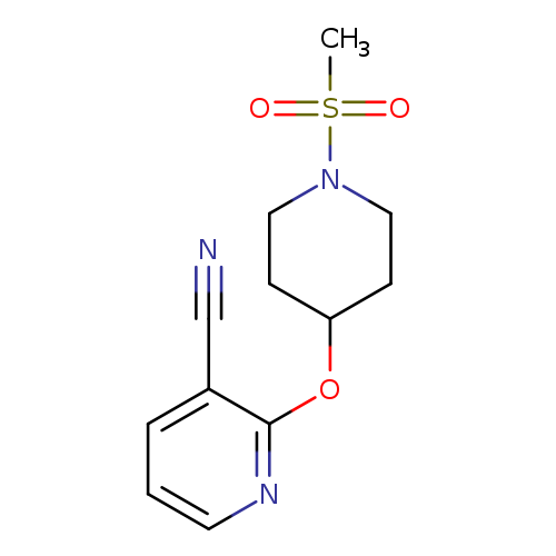 2-[(1-methanesulfonylpiperidin-4-yl)oxy]pyridine-3-carbonitrile