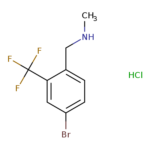 {[4-bromo-2-(trifluoromethyl)phenyl]methyl}(methyl)amine hydrochloride