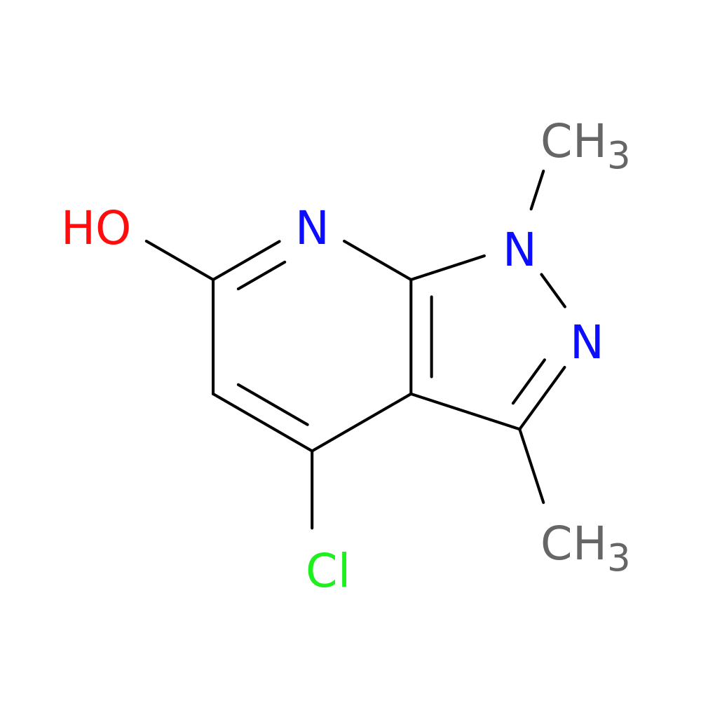 4-chloro-1,3-dimethyl-1H-pyrazolo[3,4-b]pyridin-6-ol