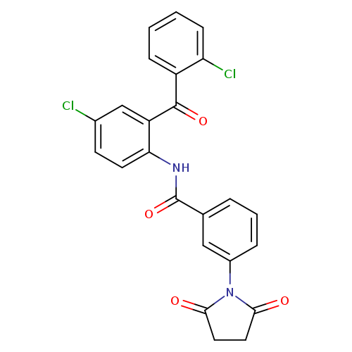 N-[4-chloro-2-(2-chlorobenzoyl)phenyl]-3-(2,5-dioxopyrrolidin-1-yl)benzamide