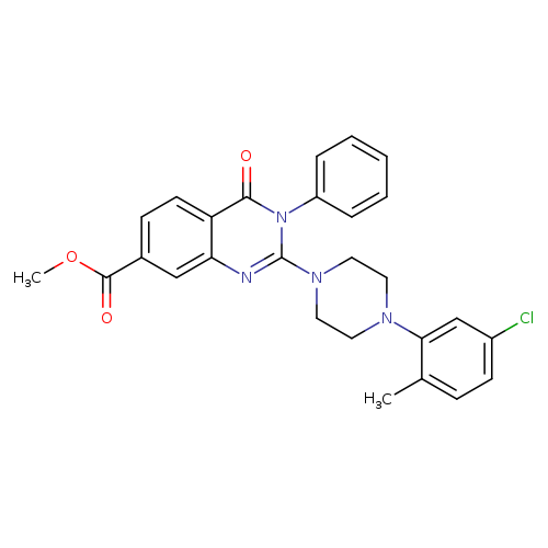 methyl 2-[4-(5-chloro-2-methylphenyl)piperazin-1-yl]-4-oxo-3-phenyl-3,4-dihydroquinazoline-7-carboxylate