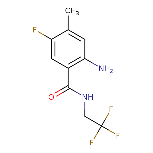 2-amino-5-fluoro-4-methyl-n-(2,2,2-trifluoroethyl)benzamide