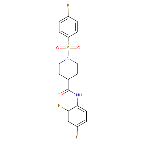 N-(2,4-difluorophenyl)-1-(4-fluorobenzenesulfonyl)piperidine-4-carboxamide