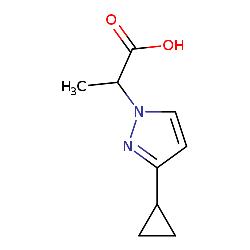 2-(3-cyclopropyl-1H-pyrazol-1-yl)propanoic acid