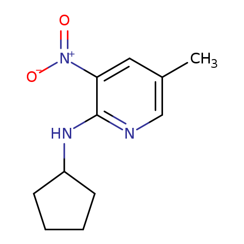 2-Cyclopentylamino-5-methyl-3-nitropyridine
