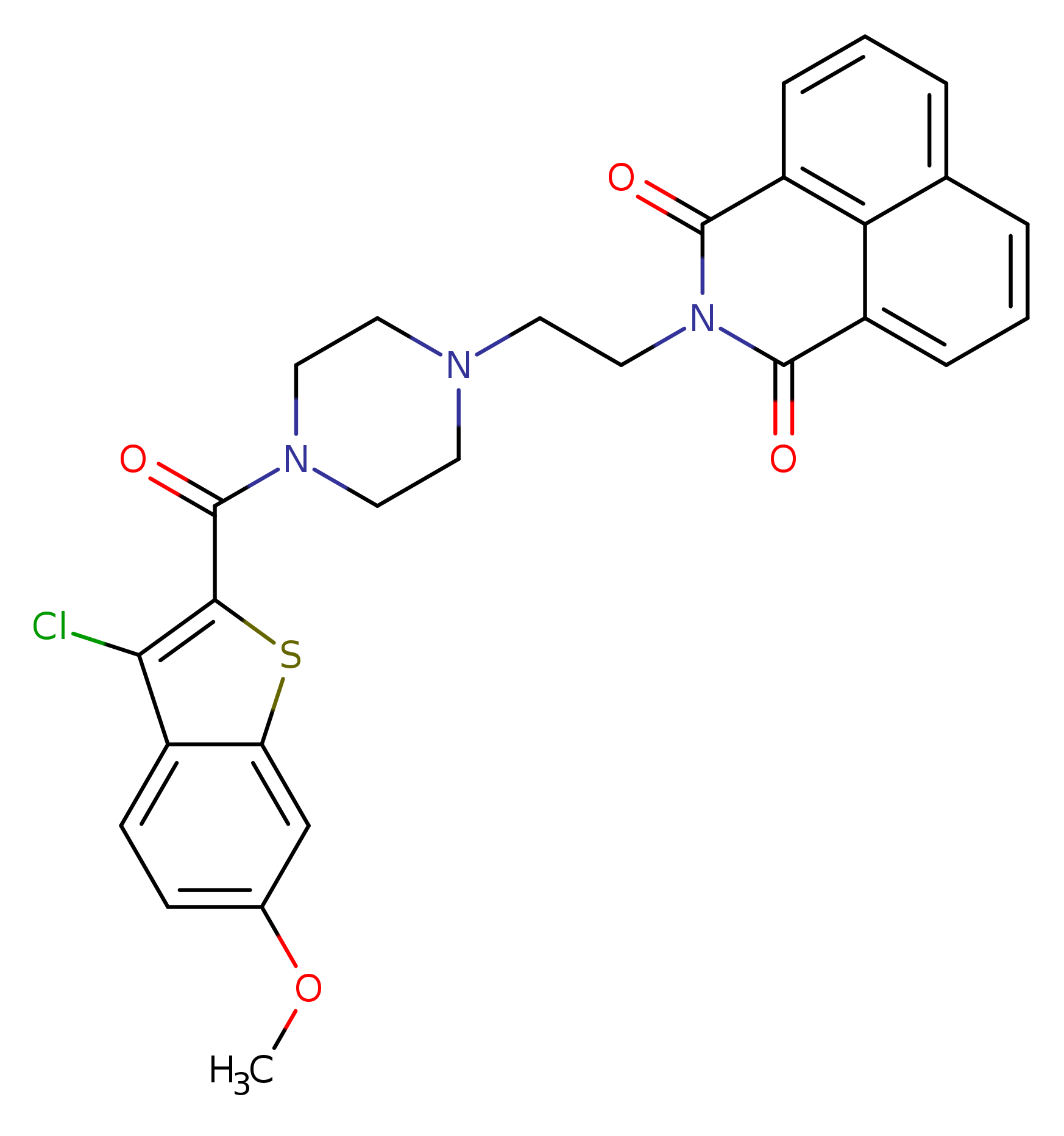 3-{2-[4-(3-chloro-6-methoxy-1-benzothiophene-2-carbonyl)piperazin-1-yl]ethyl}-3-azatricyclo[7.3.1.0^{5,13}]trideca-1(12),5,7,9(13),10-pentaene-2,4-dione