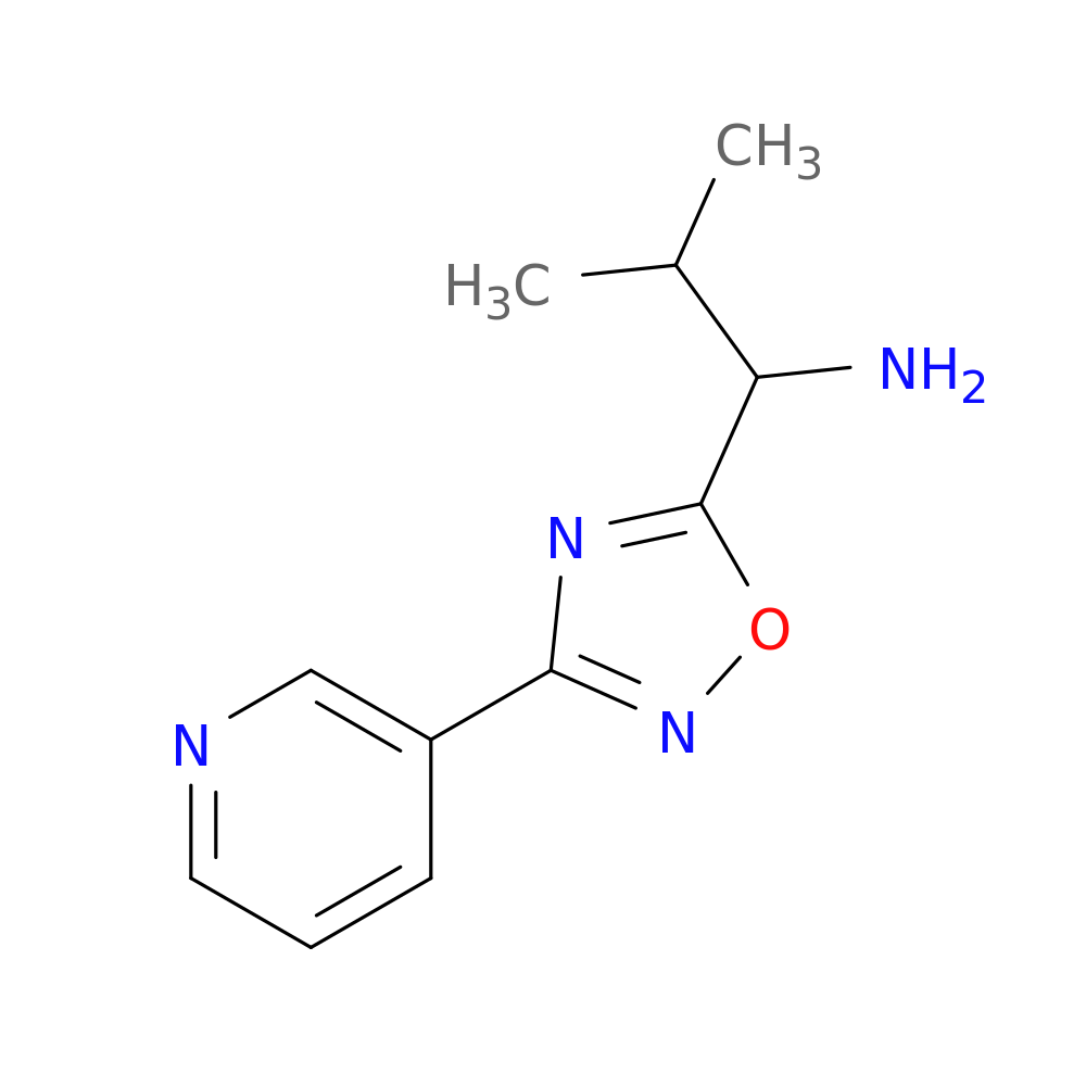 2-methyl-1-[3-(pyridin-3-yl)-1,2,4-oxadiazol-5-yl]propan-1-amine