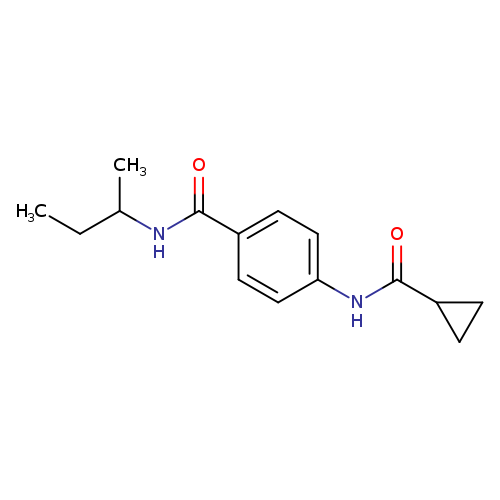 N-(sec-butyl)-4-[(cyclopropylcarbonyl)amino]benzamide