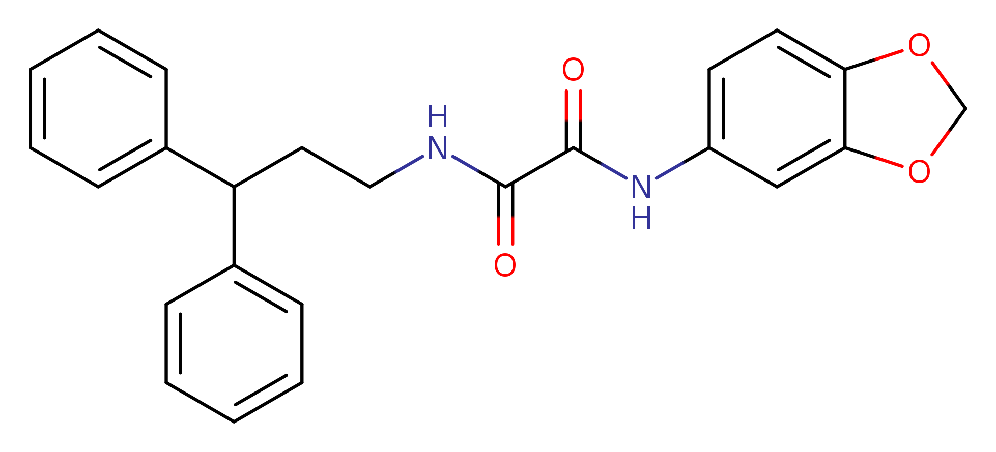 N-(2H-1,3-benzodioxol-5-yl)-N'-(3,3-diphenylpropyl)ethanediamide