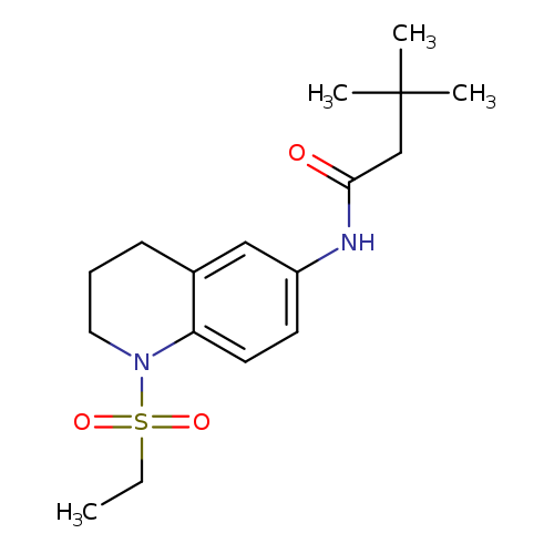N-[1-(ethanesulfonyl)-1,2,3,4-tetrahydroquinolin-6-yl]-3,3-dimethylbutanamide