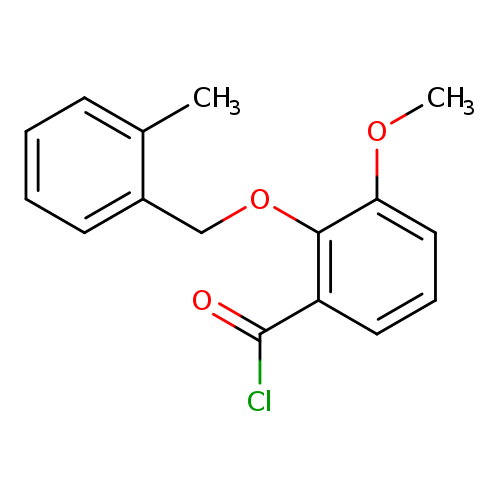 3-Methoxy-2-[(2-methylbenzyl)oxy]benzoyl chloride