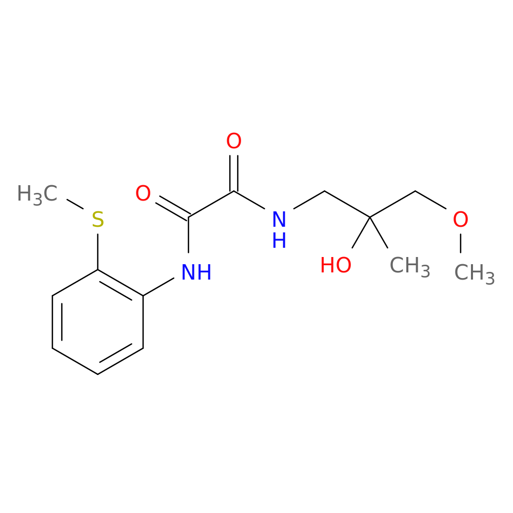 N-(2-hydroxy-3-methoxy-2-methylpropyl)-N'-[2-(methylsulfanyl)phenyl]ethanediamide