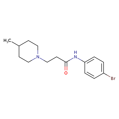 N-(4-bromophenyl)-3-(4-methyl-1-piperidinyl)propanamide