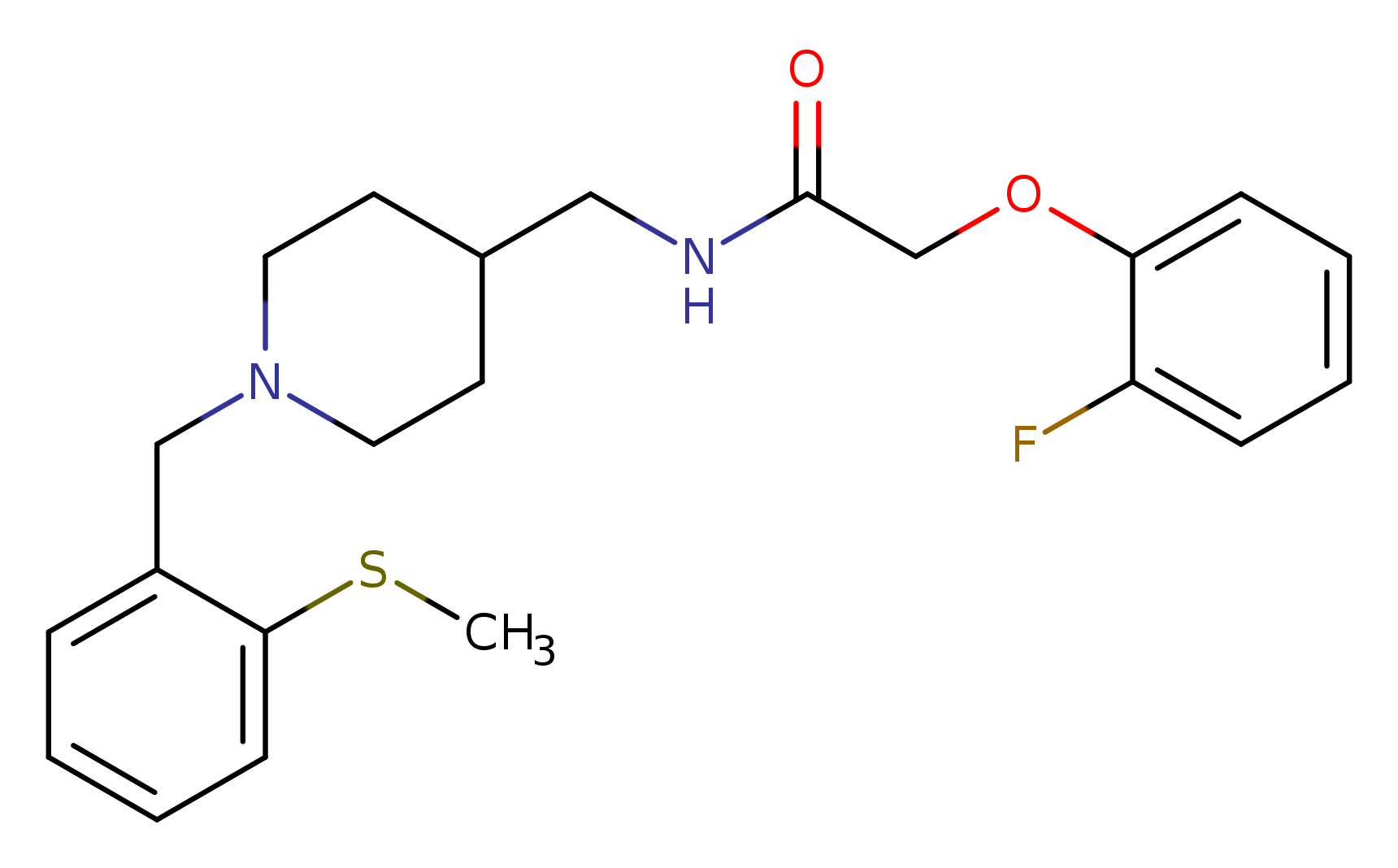 2-(2-fluorophenoxy)-N-[(1-{[2-(methylsulfanyl)phenyl]methyl}piperidin-4-yl)methyl]acetamide
