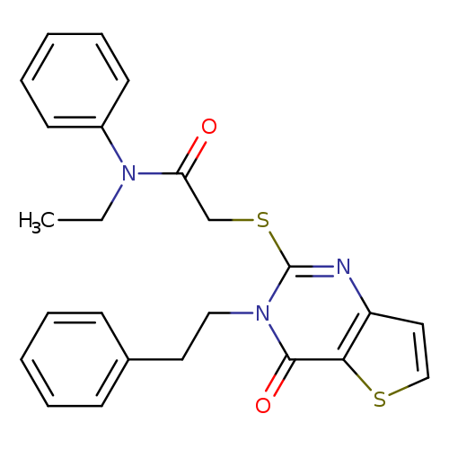 N-ethyl-2-{[4-oxo-3-(2-phenylethyl)-3H,4H-thieno[3,2-d]pyrimidin-2-yl]sulfanyl}-N-phenylacetamide