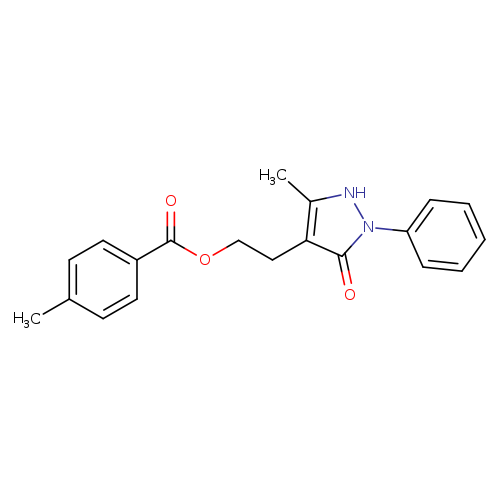 2-(5-methyl-3-oxo-2-phenyl-2,3-dihydro-1H-pyrazol-4-yl)ethyl 4-methylbenzoate