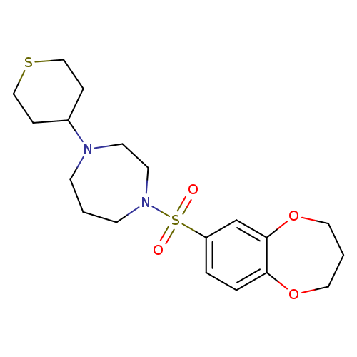 1-(3,4-dihydro-2H-1,5-benzodioxepine-7-sulfonyl)-4-(thian-4-yl)-1,4-diazepane