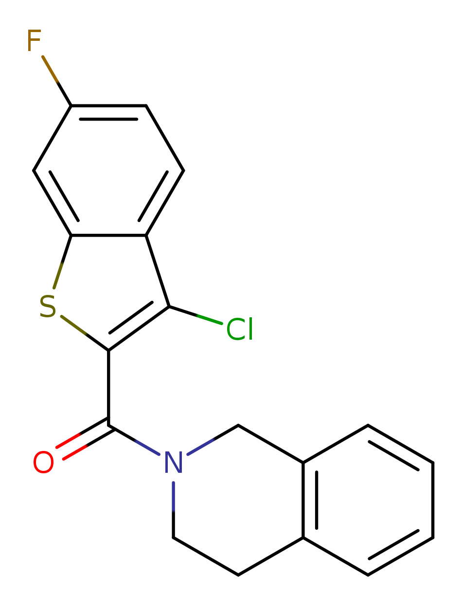 2-(3-chloro-6-fluoro-1-benzothiophene-2-carbonyl)-1,2,3,4-tetrahydroisoquinoline